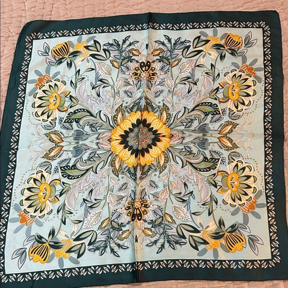 Floral Patterned Scarf